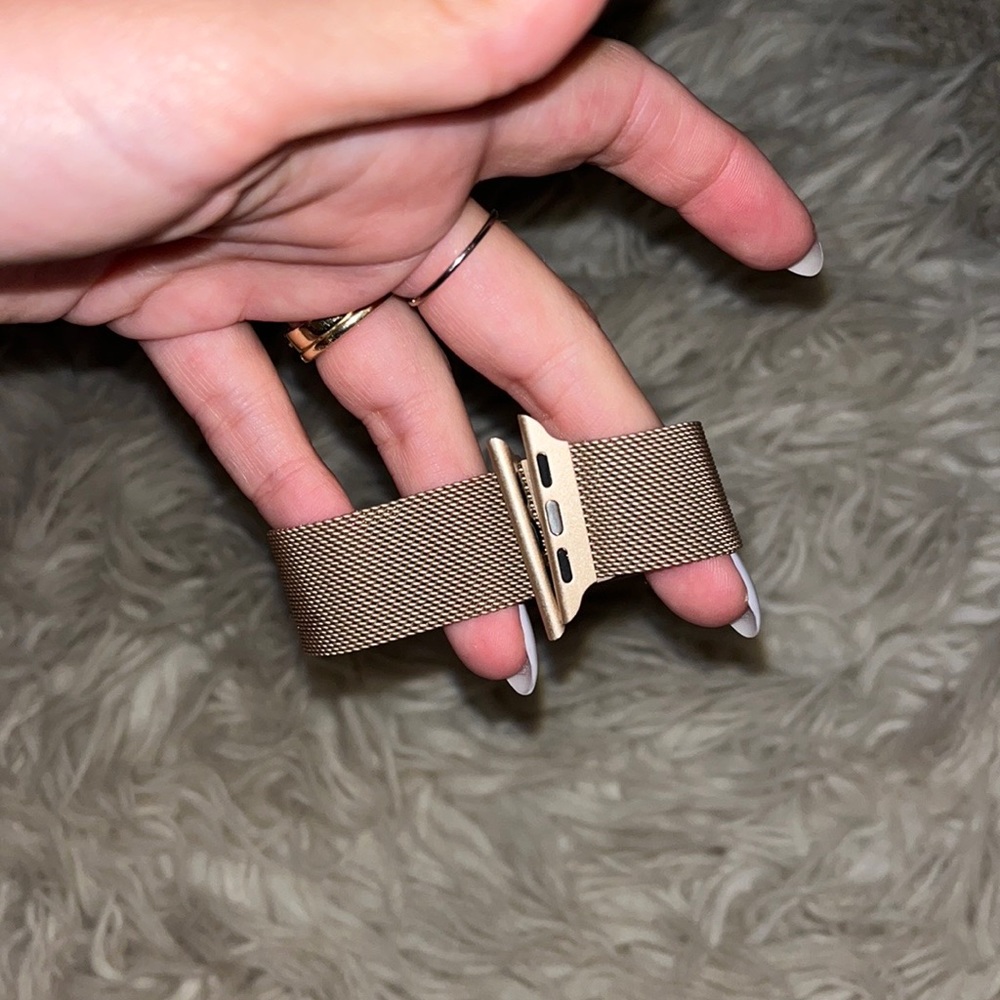 Womens gold Apple Watch band
